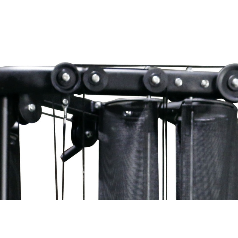 Toorx CSX-70: Estación de Poleas Duales Compacta con Pila de Pesos 100 kg (2x50 kg), Poleas Alta/Baja