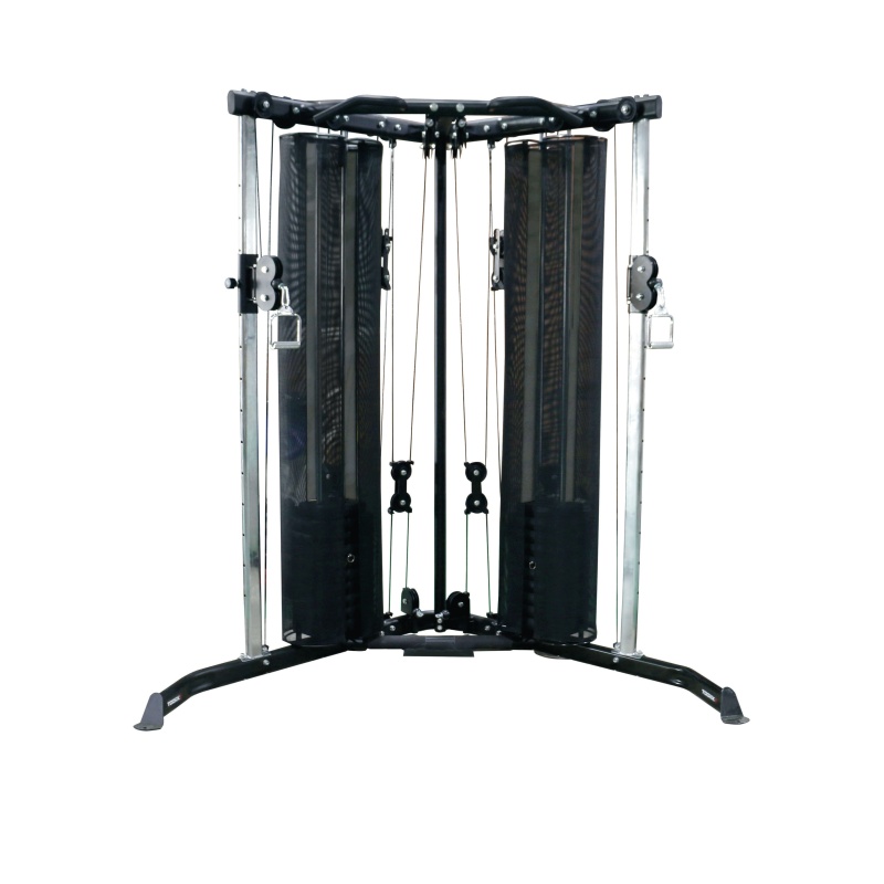 Toorx CSX-70: Estación de Poleas Duales Compacta con Pila de Pesos 100 kg (2x50 kg), Poleas Alta/Baja