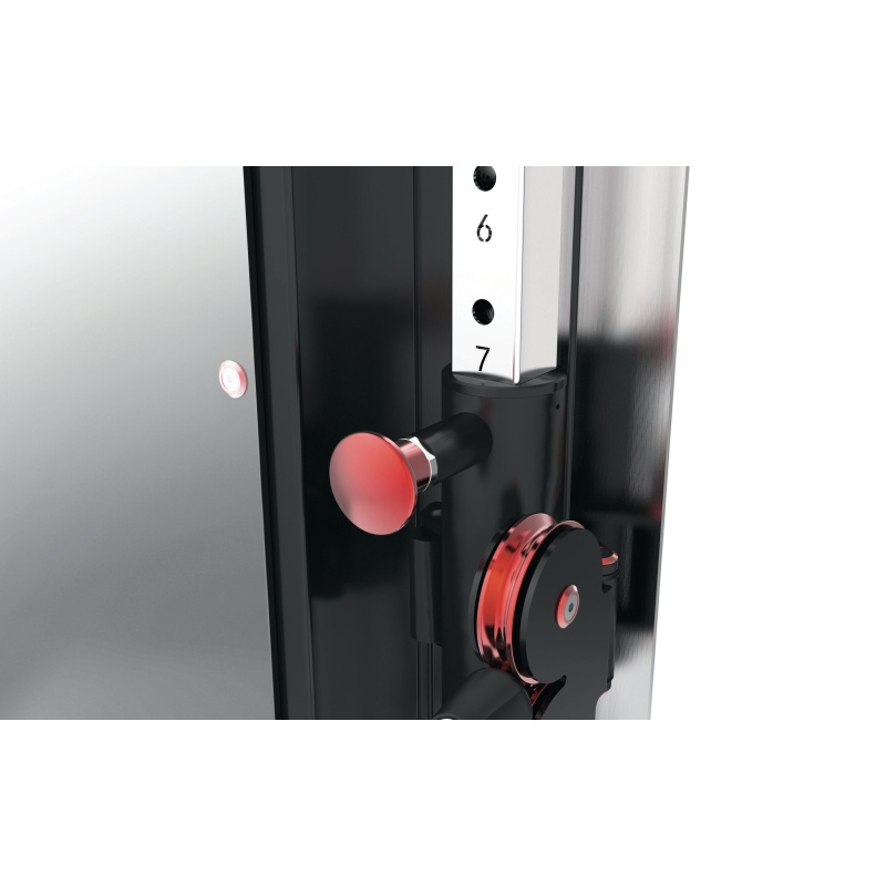 Toorx PRX-3000: Doble Polea regulable Compacta con Pila de Pesos 50 kg, Diseño Super Slim y Estética Premium