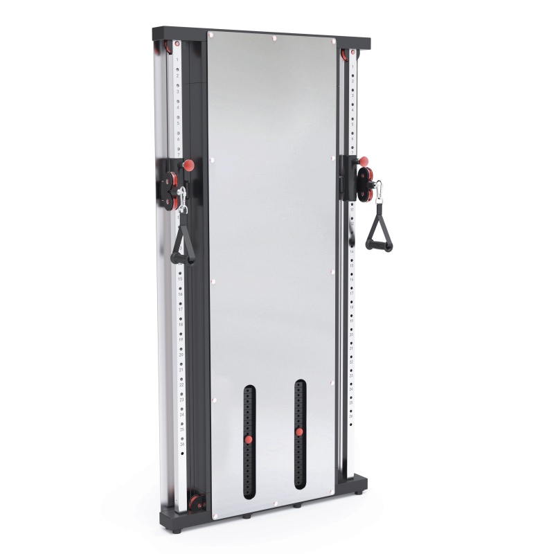 Toorx PRX-3500: Dual pulley Compacta con Pila de Pesos 100 kg (2x50 kg), Poleas de Aluminio y Estética Premium