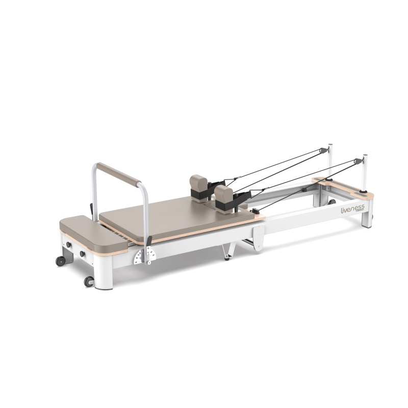 Toorx PTX7000: Reformer de Aluminio Plegable Profesional con 6 Muelles Templados, Ajustes en 5 Niveles y Almacenamiento Compacto