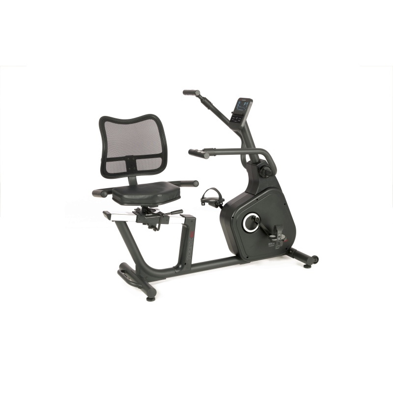 Toorx BRX Recumbent Multifit: Bicicleta Recumbent con Brazos Oscilantes y 16 Niveles Magnéticos App Ready