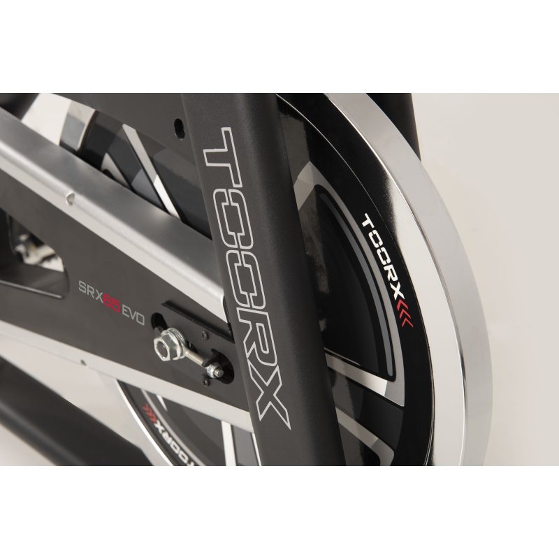 Toorx SRX-65 Evo: Bicicleta Indoor con Fricción Fieltro y Volante 22 kg Receptor Pulso