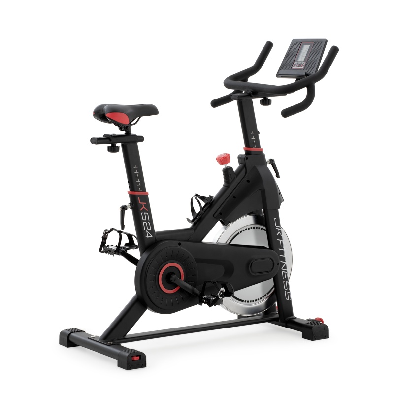 JK Fitness  JK-524 : Bicicleta Spinning Magnética Económica Volante 20kg, Ajustes milimetricos