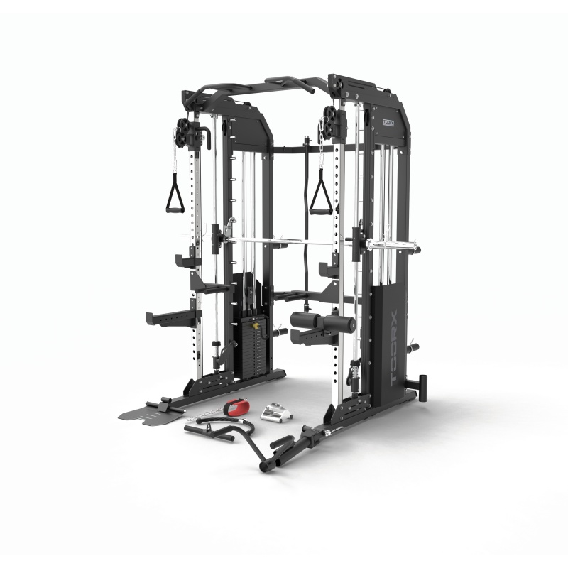 MultiPower All in one ASX 5000 - Doble polea 2x90kg, Smith, Gluteo y Rack