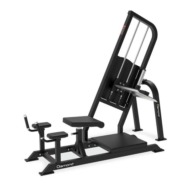 Máquina glúteos tumbado Diamond S300 · Plate loaded, hasta 300 kg de carga, uso profesional intensivo