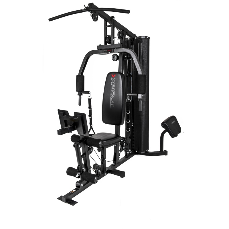 TOORX MSX-50: Multifunción 70 kg Prensa de Piernas Integrada, Ajustes Ergonómicos y Poleas con Rodamientos